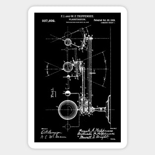 Planetarium patent 1909 Space theme Magnet